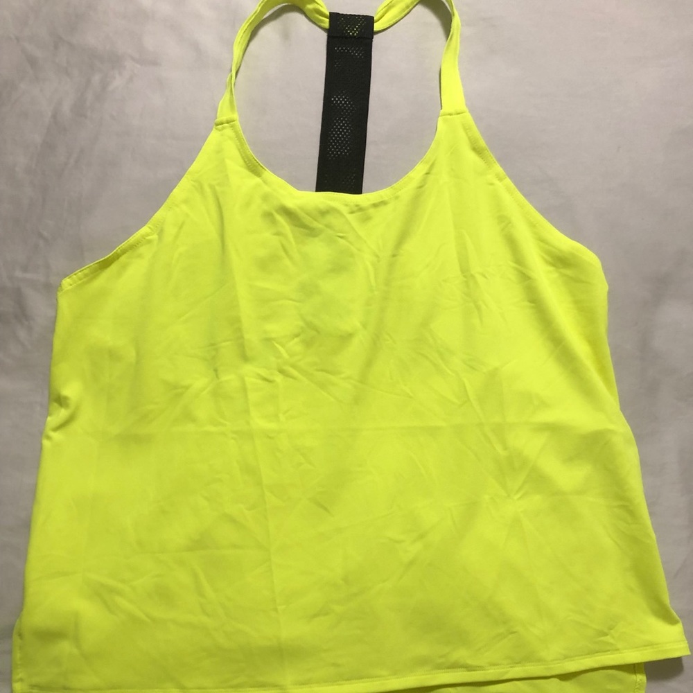 Neon racerback, crop tank with slide slits